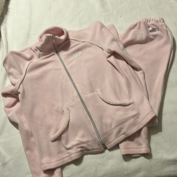 bebe sport Other - Bebe sport outfit large jacket/ small wide leg bottom pants